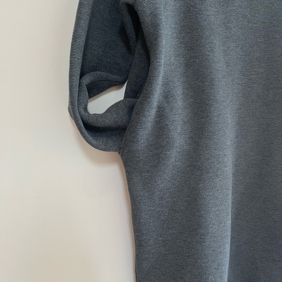 Varley Albret Sweatshirt Dress Ottoman Fabric in Dark Charcoal Gray Marl, size S - Picture 10 of 14